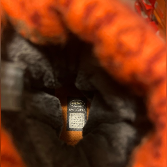 - Dr. Scholls Lace Up Alpine Winter Boots, color: Gray & Orange, Womens 7 … - Picture 7 of 14